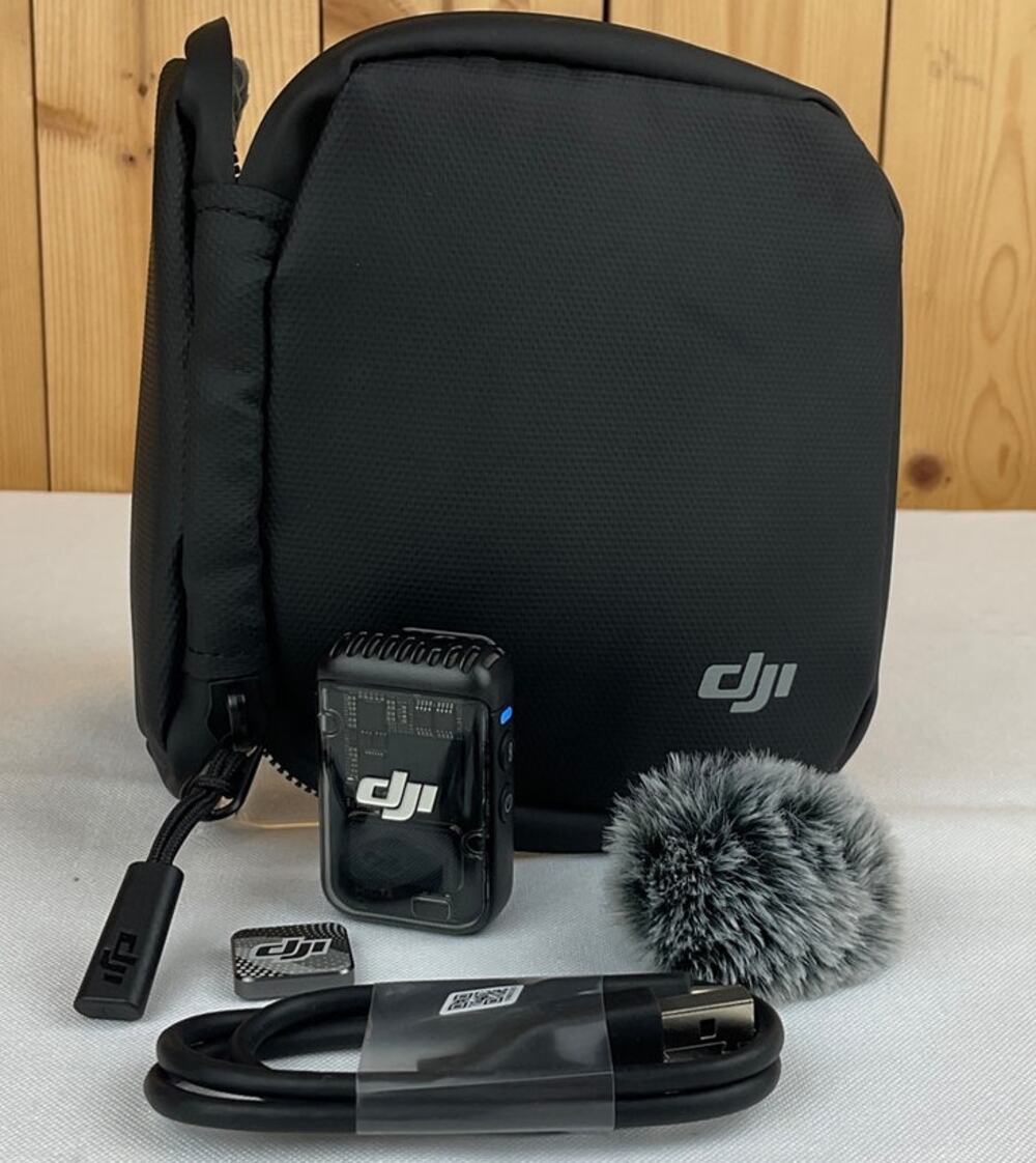 DJI Mic 2 Wireless Microphone Transmitter Fluffy Windscreen (Black)